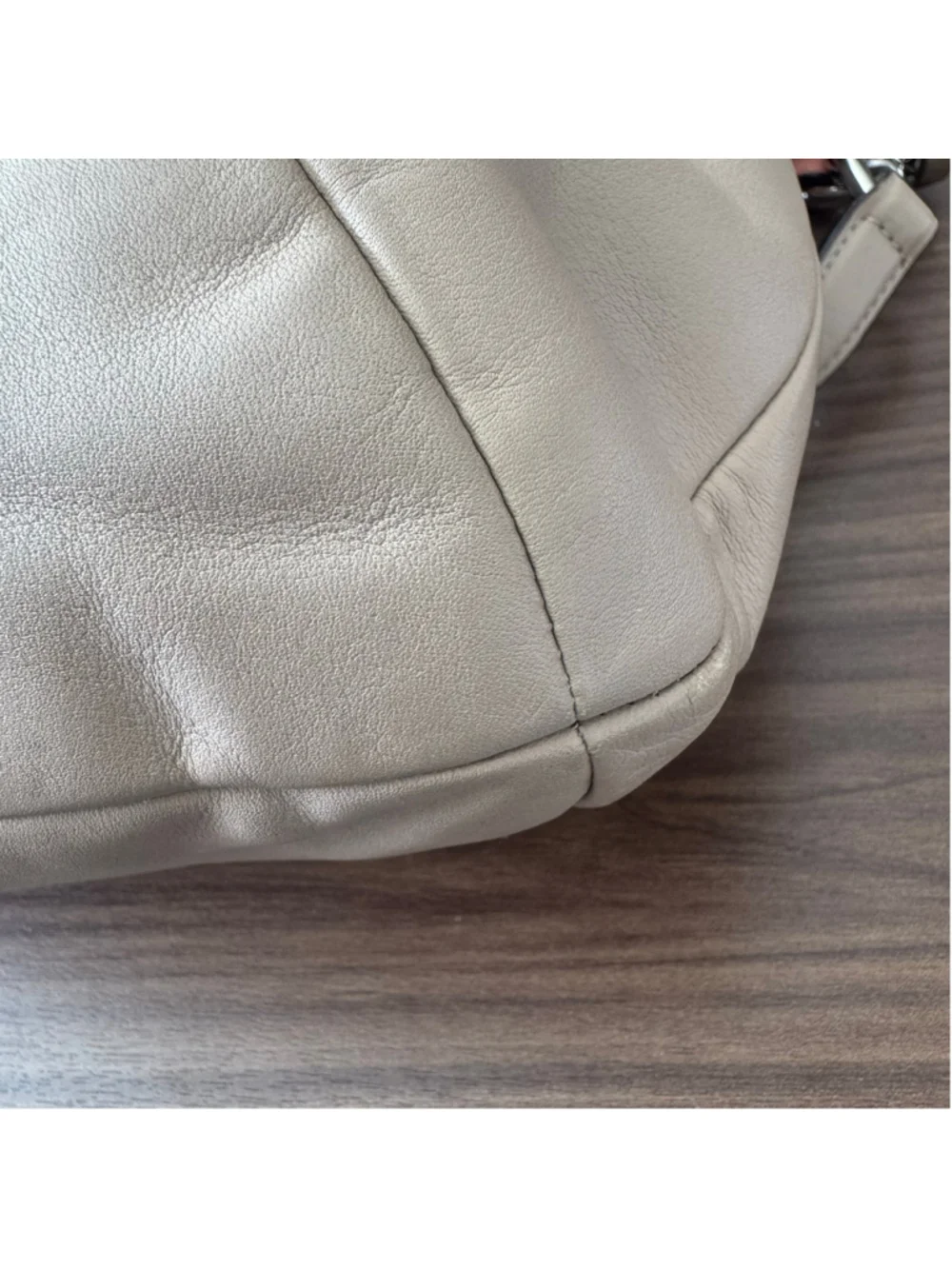 Coach Kristin Colorblock Leather Shoulder Crossbody Bag Beige Coral Pink F22509